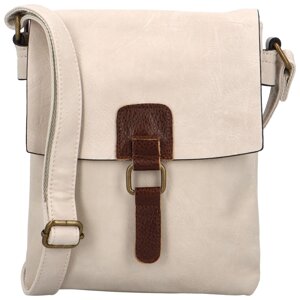 Dámská crossbody kabelka béžová - Paolo bags Oresta