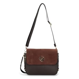Dámská crossbody kabelka hnědá - Laura Biaggi Baxis