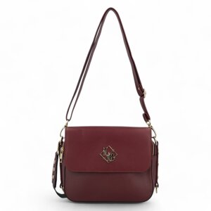 Dámská crossbody kabelka vínová - Laura Biaggi Baxis