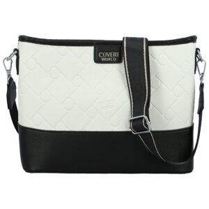 Dámská crossbody kabelka černobílá - Coveri Dirké
