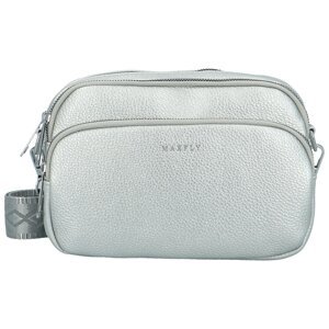 Dámská crossbody kabelka stříbrná - MaxFly Saskia