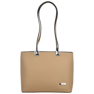 Dámská kabelka na rameno tmavě béžová - Delami Velvet Touch