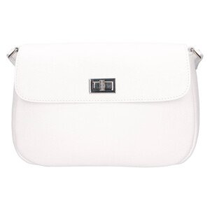 Dámská kožená crossbody kabelka Italia Arabela - bílá