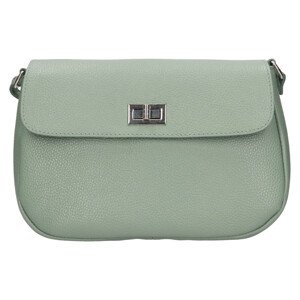 Dámská kožená crossbody kabelka Italia Arabela - zelená