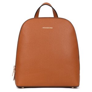 Elegantní dámský batoh Hexagona Viviana - koňak