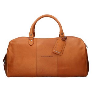 Pánská kožená cestovní taška The Chesterfield Brand Tom - koňak