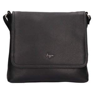 Dámská kožená crossbody kabelka Lagen Lotte - černá
