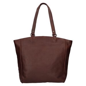 Dámská kožená kabelka na notebook The Chesterfield Brand Berie - hnědá