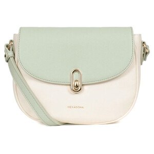 Dámská crossbody kabelka Hexagona Aurore - bílo-zelená