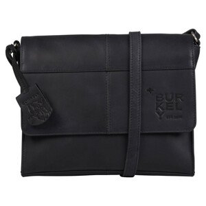 Dámská crossbody kožená kabelka Burkely Samea - černá
