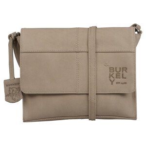 Dámská crossbody kožená kabelka Burkely Samea - béžovo-šedá