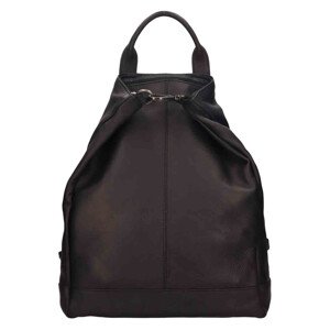 Dámský kožený batoh The Chesterfield Brand Menchester - černá