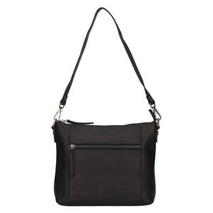 Dámská kožená crossbody kabelka The Chesterfield Brand Faro - černá